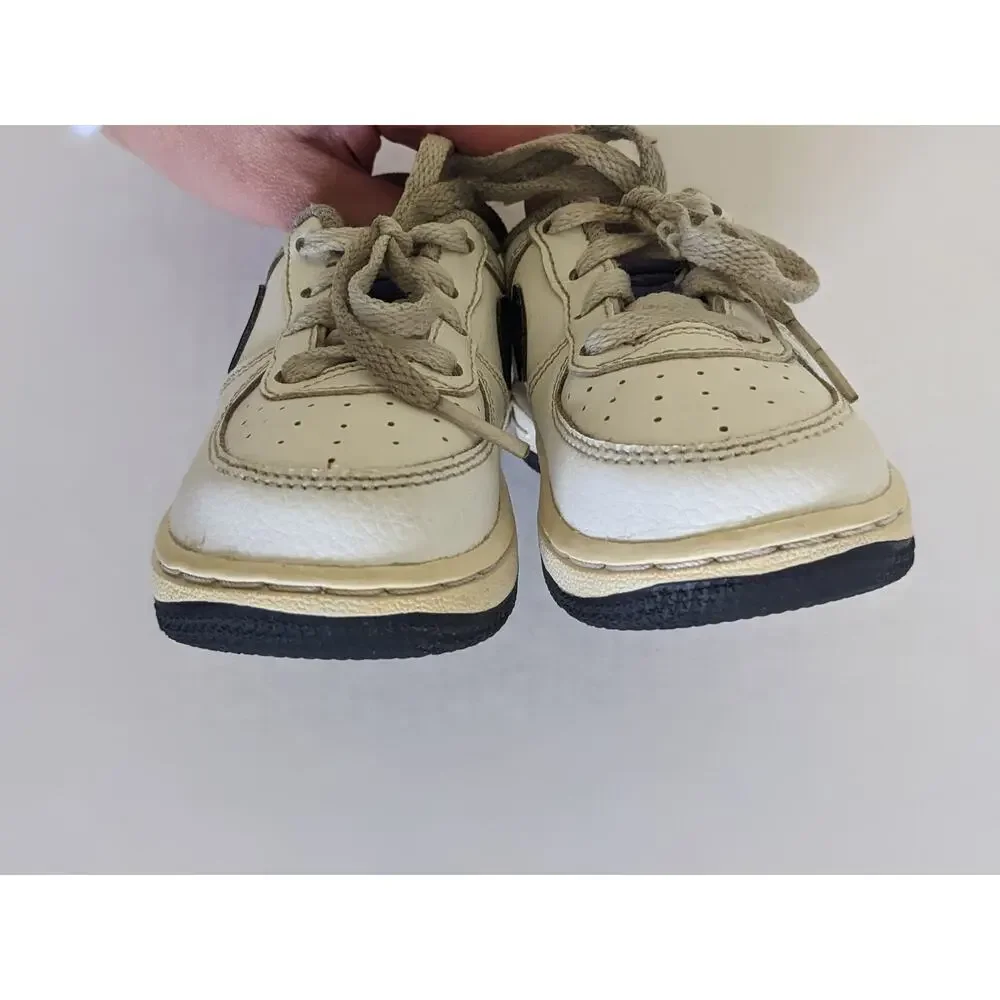 *READ* Nike Air Force 1 TD Size 7C White Persian Violet Sneakers 596730-104